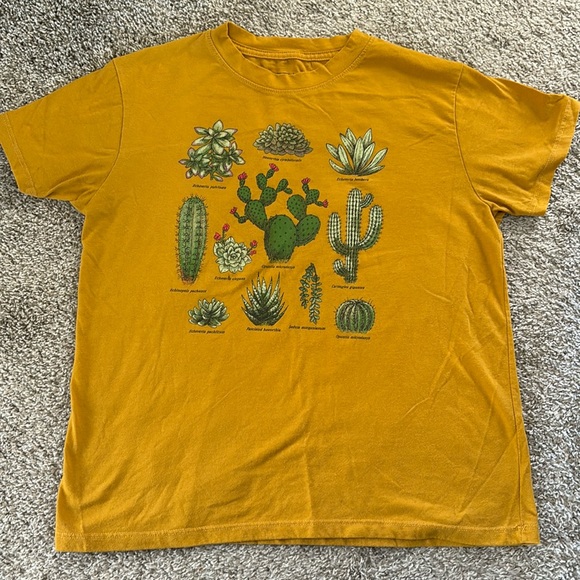 Plant t-shirt, Fifth Sun, gold, size medium - Picture 1 of 4